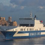 Escala en Mahón para «Eurocargo Malta» de Grimaldi para sacar vehículos de alquiler