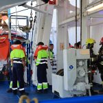Trasmed realiza un simulacro de emergencia a bordo del buque ‘Ciudad de Sóller’