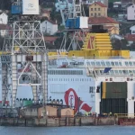 El Ferry «Buenavista Express» de Fred. Olsen continúa con sus trabajos de renovación en la ría de Ferrol