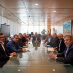 Baleària, GNV y Trasmed mantienen un encuentro productivo y de colaboración institucional con el presidente del Consell d’Eivissa