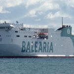 El «Hypatia» de Baleària rumbo Huelva para relevar al «Marie Curie»