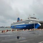 Las pruebas de atraque del «Stena Europe» de AML STENA en Nador