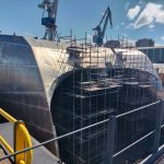 Primeras imágenes de los futuros Fast Ferries eléctricos de Baleària que operarán entre Tarifa y Tánger Ville