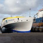 Varada del «Bajamar Express» de Fred. Olsen en Astican