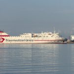 La imágen de Trasmediterránea con el «Ciudad de Valencia» en el mercado Balear